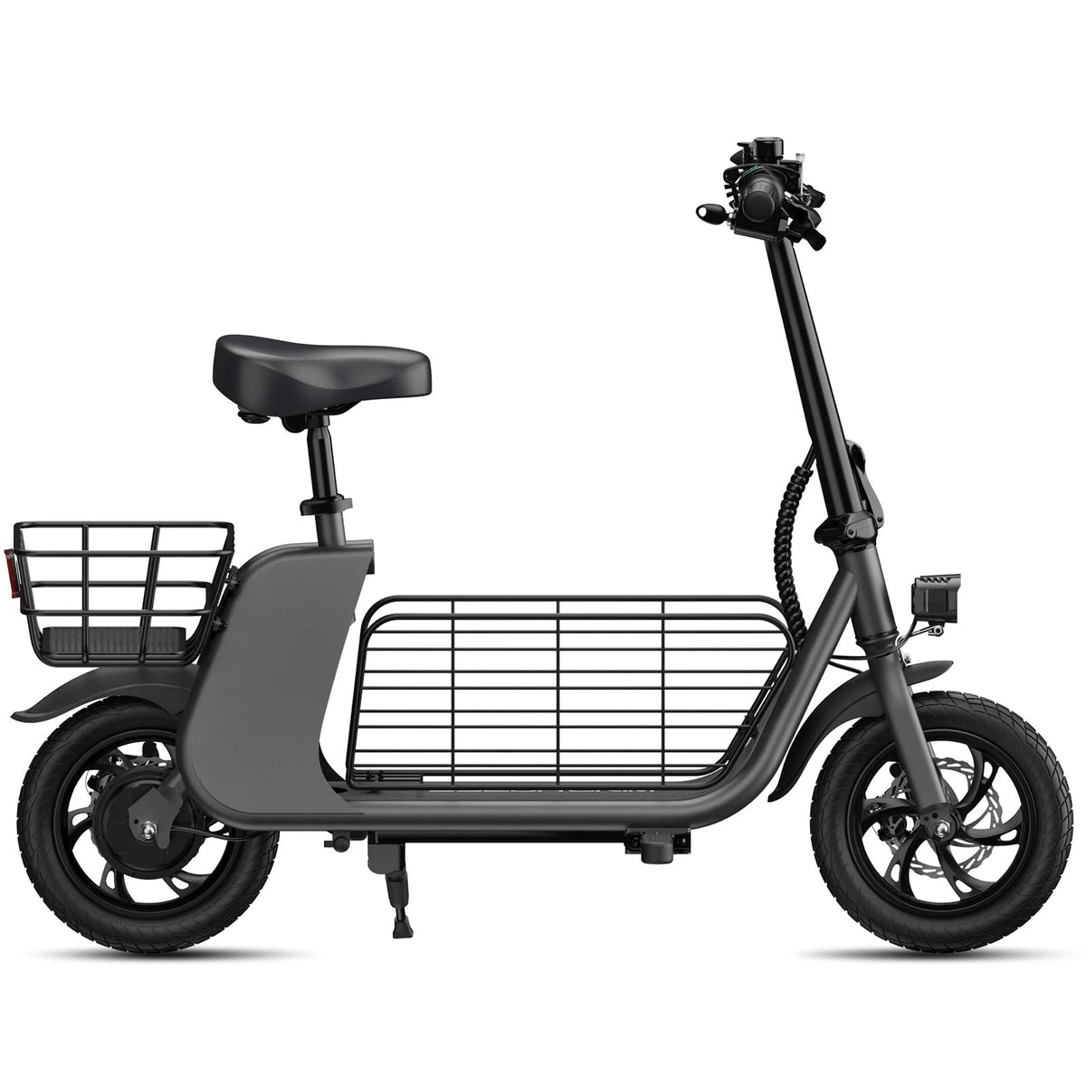 C2 Cargo Electric Bike – 450W | 36V 8Ah | Dual Storage Baskets